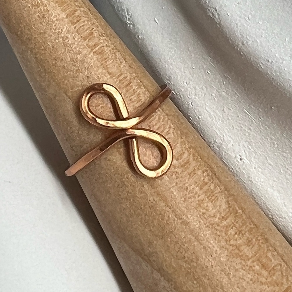 COPPER Toe Ring Adjustable - Picture 2 of 11